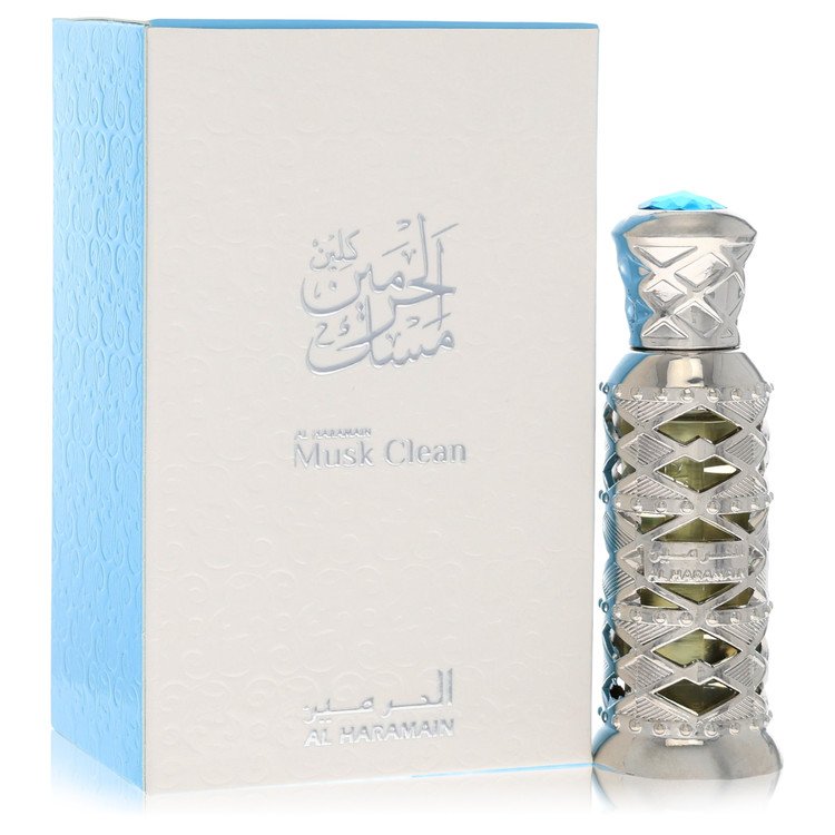 Al Haramain Musk Clean Concentrated Perfume Oil for Men, 0.41 oz (12 ml)
