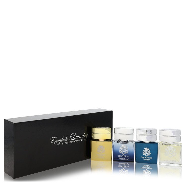 Arrogant by English Laundry Men's Gift Set - Includes Notting Hill, Riviera, Oxford Bleu, and Arrogant Mini EDP Sprays, 0.68 oz / 20 ml Each