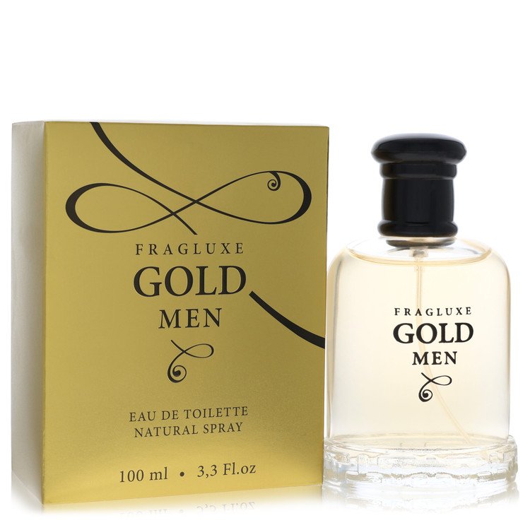 Fragluxe Gold Eau De Toilette Spray 3.3 oz / 100 ml for Men