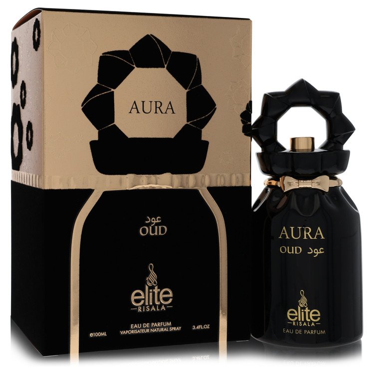 Risala Elite Aura Oud Eau De Parfum Spray for Men, 3.4 oz / 100 ml