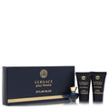 Versace Pour Femme Dylan Blue Gift Set – Mini Eau de Parfum 0.17oz/5ml, Body Lotion, Shower Gel