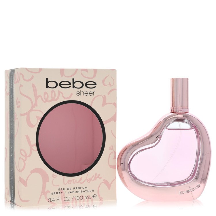 Bebe Sheer Eau De Parfum Spray for Women, 3.4 oz / 100 ml