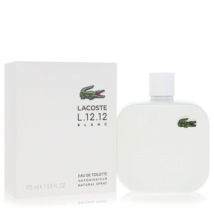 Lacoste Eau De Toilette Spray 5.9 oz / 175 ml for Men - Eau De Lacoste L.12.12 Blanc