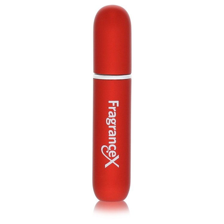 FragranceX Travel Perfume Bottle for Men – Mini Refillable Spray with Cap, Maroon, 0.135 oz/4 ml